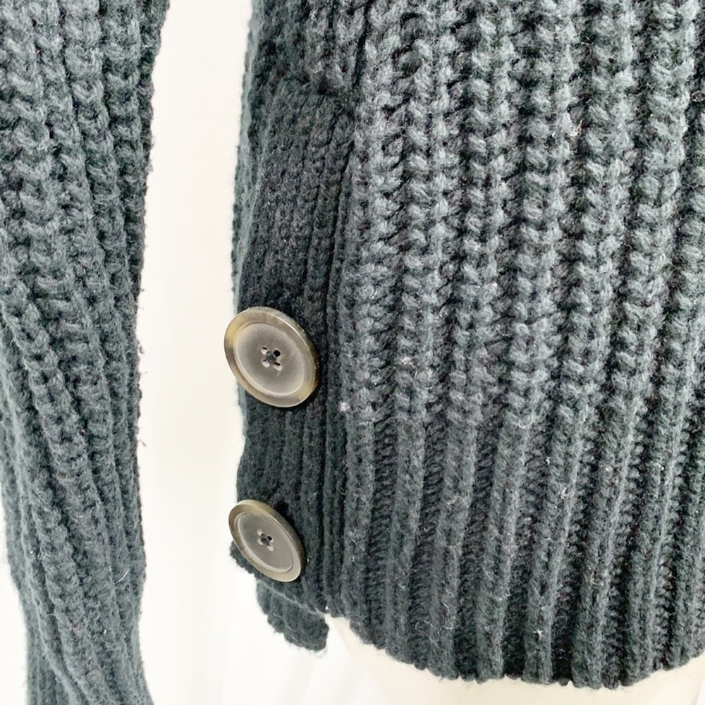 Madewell Mock Neck Side-Button Pullover Wool Blend Sweater Small - Picture 9 of 11
